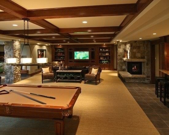 Design ideas for a classic basement in Other.