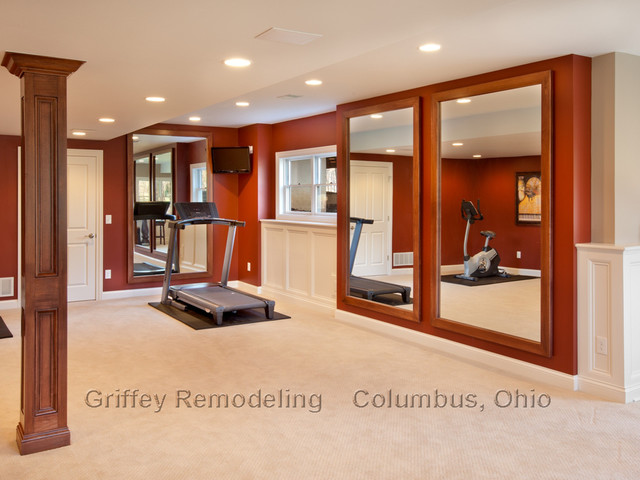 Dublin, Ohio, Basement Remodel - Contemporary - Basement - Columbus - by  Griffey Remodeling | Houzz