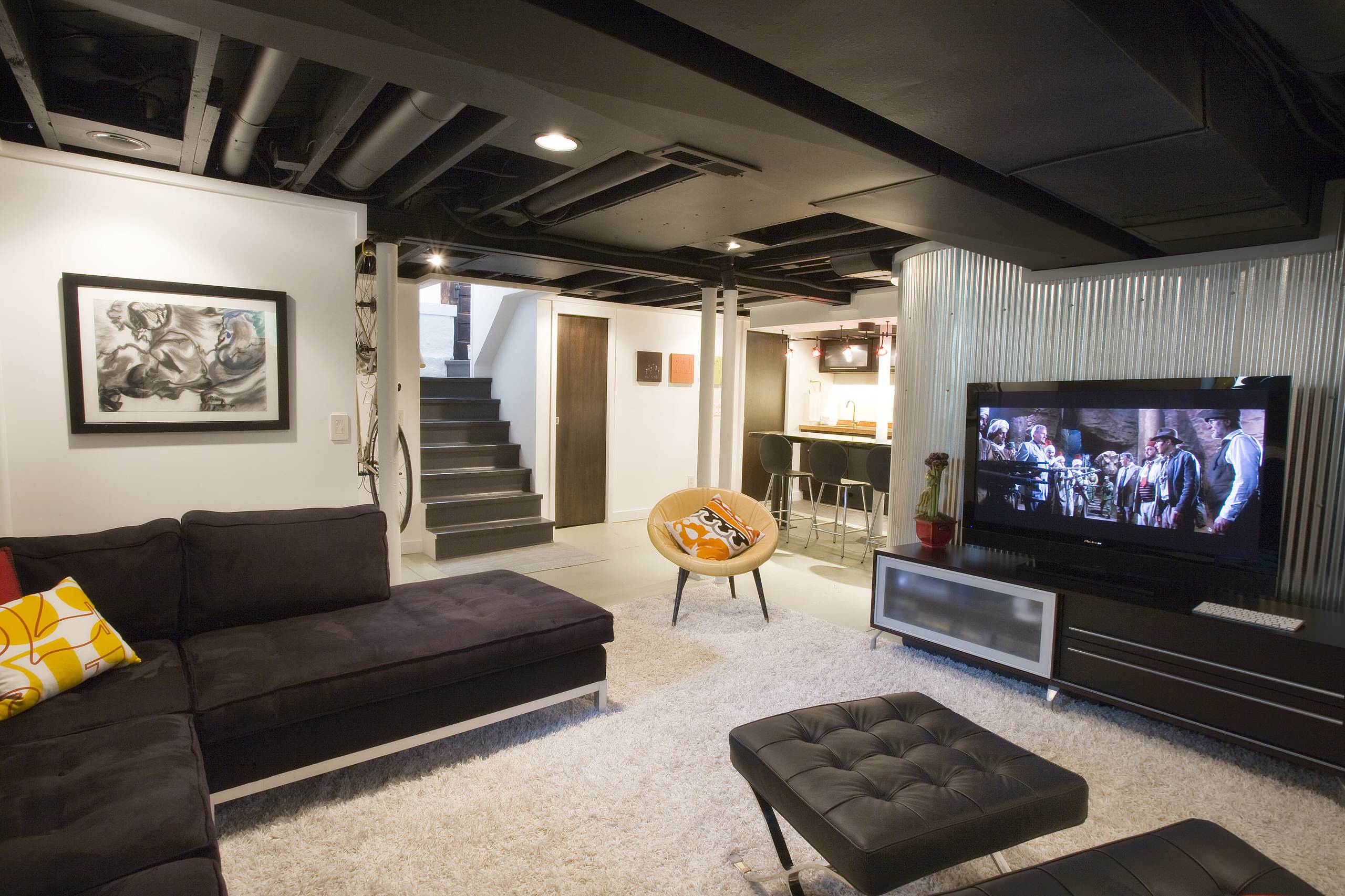75 Basement with White Walls Ideas You'll Love - January, 2023 | Houzz