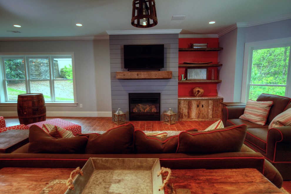 Dunwoody rec room Traditional Basement Atlanta by Addhouse Houzz