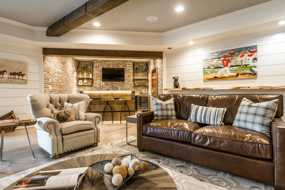 Farmhouse meets Modern Industrial - Farmhouse - Basement - Atlanta - by  Mi-Kin Creations, Inc. | Houzz