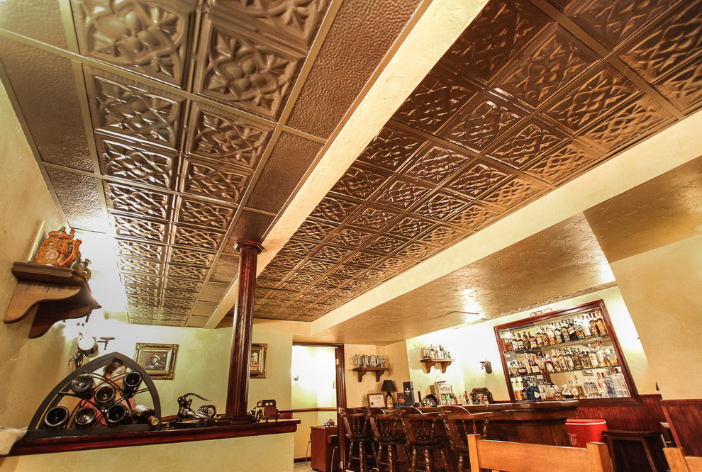 Finished Basement Brilliant Tin Contemporary Basement Tampa by American Tin Ceilings Houzz