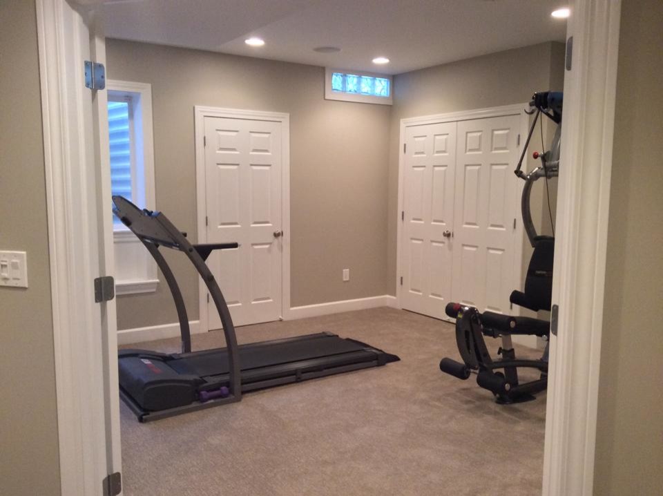 Finished basement carpet - Modern - Home Gym - Detroit - by The Carpet ...