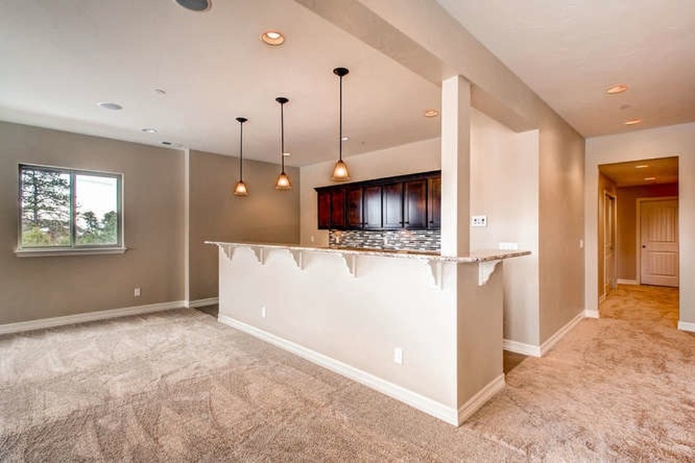 Finished Basement Modern Basement Chicago by Diamond Basement