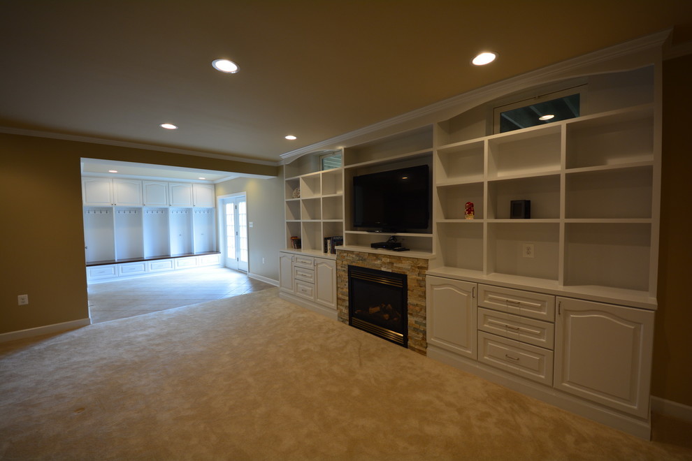 Design ideas for a classic basement in DC Metro.