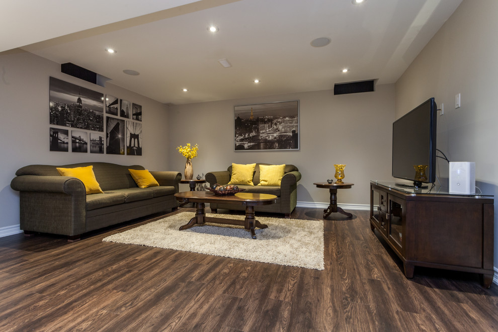 Finished Basement Stouffville Transitional Basement Toronto By Penguin Basements Ltd Houzz Finished Basement Stouffville Transitional Basement Toronto By Penguin Basements Ltd Houzz