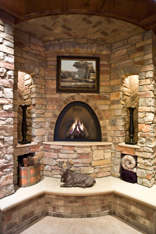 This is an example of a traditional basement in Other.