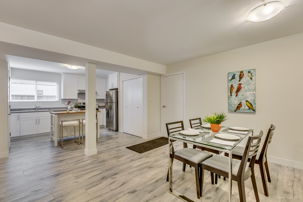 Full home renovation with secondary suite Modern Basement