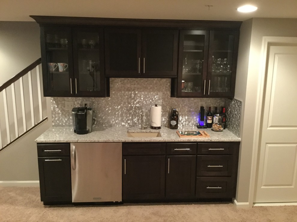 Fulton Basement Bar & Built-ins - Contemporary - Basement - Baltimore ...