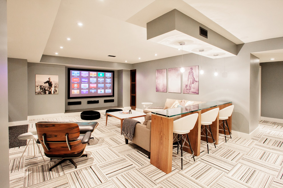 Funky Fresh Basement - Contemporary - Basement - Toronto - by Madison