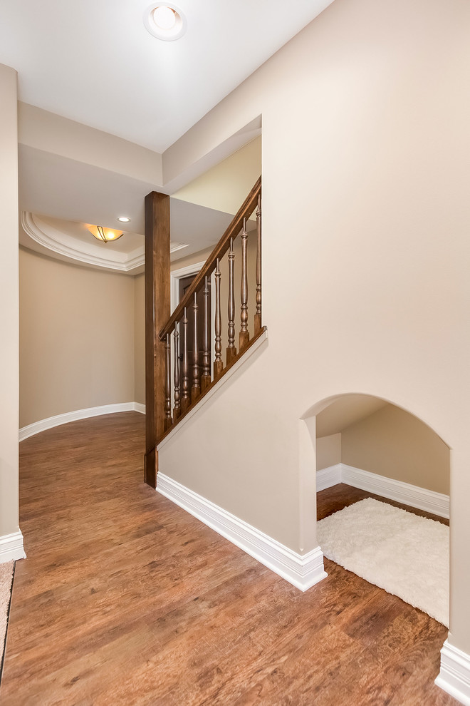 Gilbert City Basement Stairs & Nook Transitional Basement Chicago