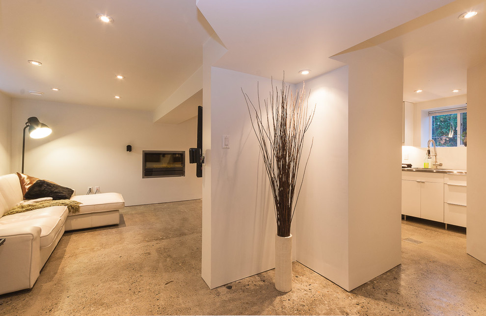 Glenmore Legal Basement Suite Modern Basement Vancouver by