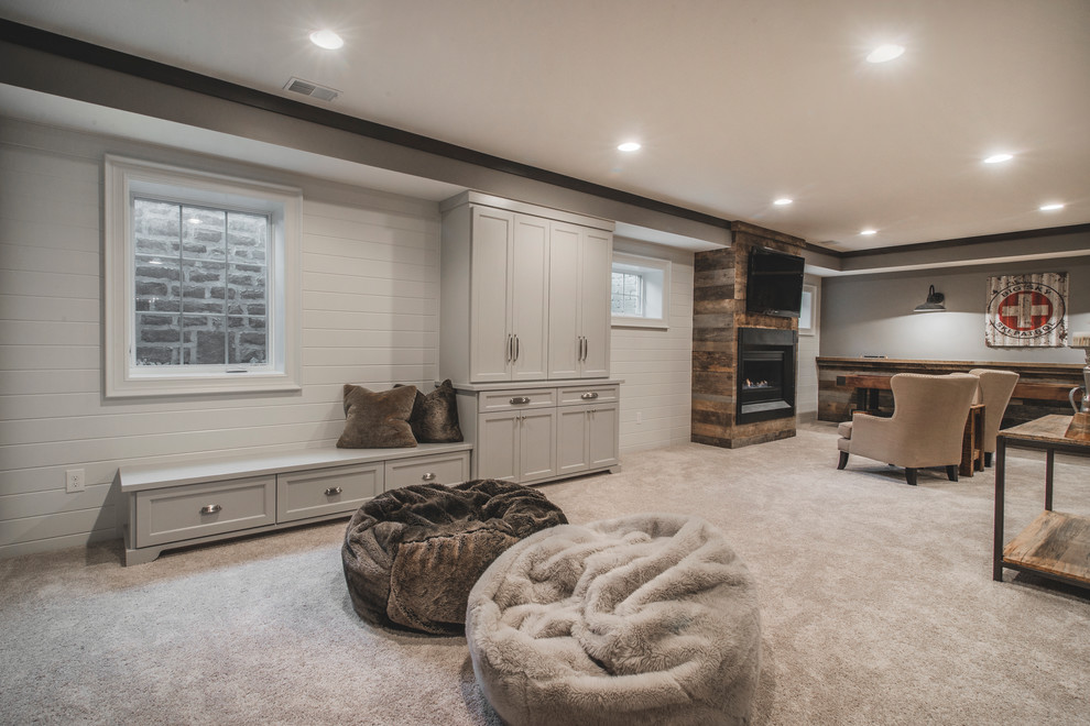 Harlan Court | Finished Lower Level - Rustic - Basement - Columbus - by ...