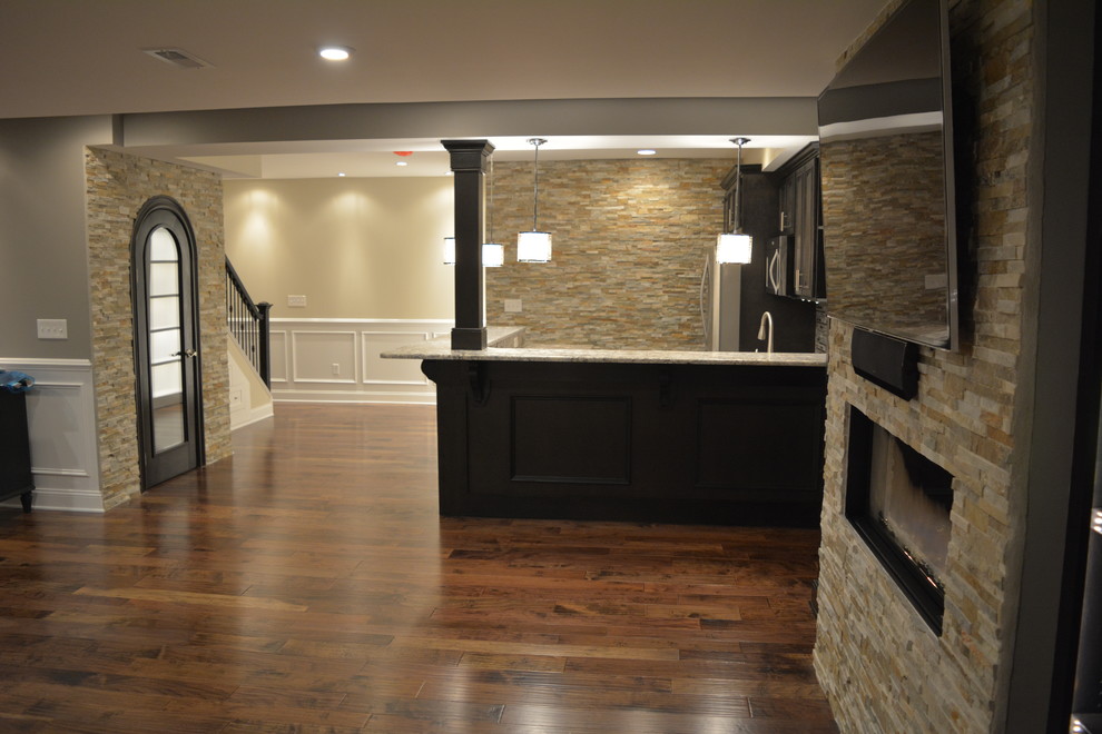 Harleysville Finished Basement in Montgomery County Transitional Basement Philadelphia