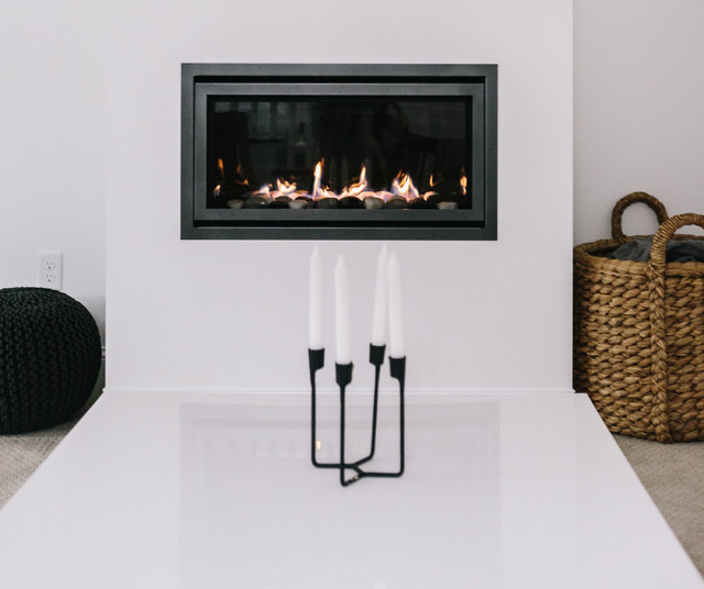 Heat & Glo Cosmo 42 Gas Fireplace Modern Basement Minneapolis