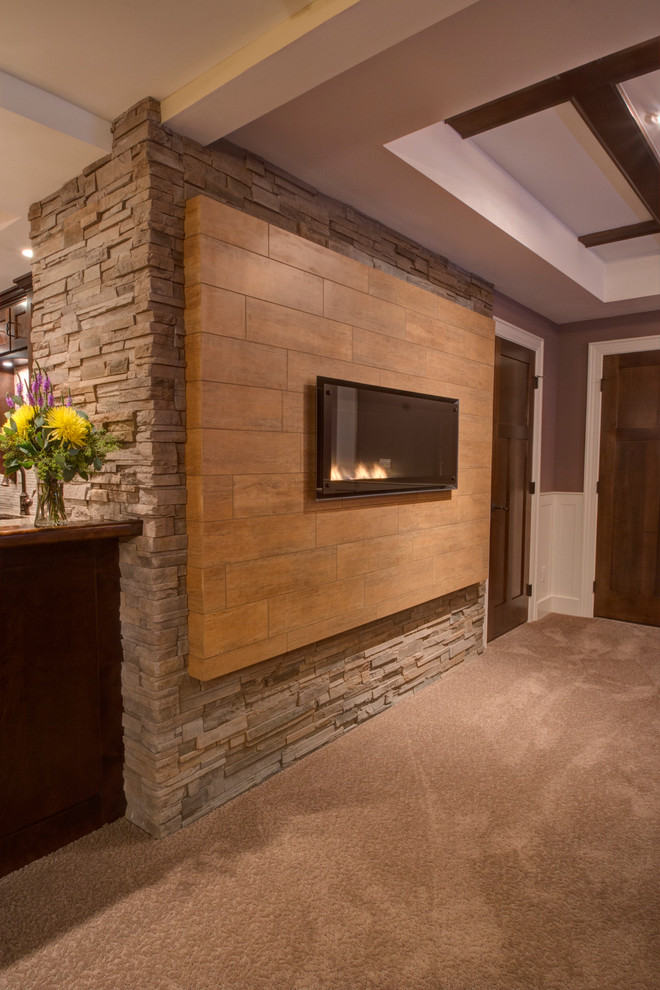 Heat & Glo Cosmo 42 Gas Fireplace Contemporary Basement