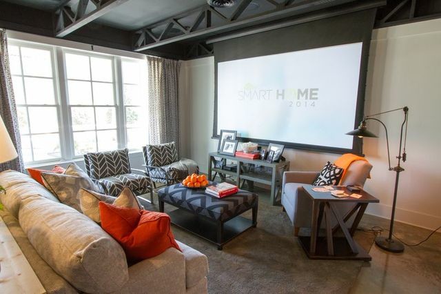 Hgtv Smart Home 2014 Built By Carbine And Associates Nashville Tn Eclectic Basement 9910