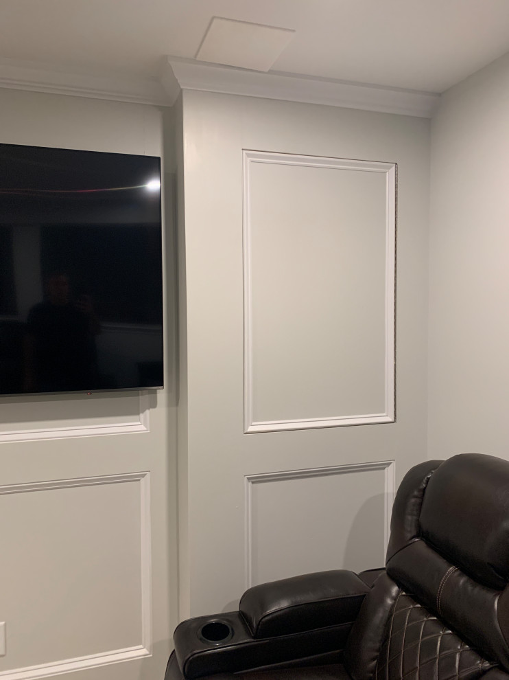 Hidden doors Contemporary Basement New York by Finished