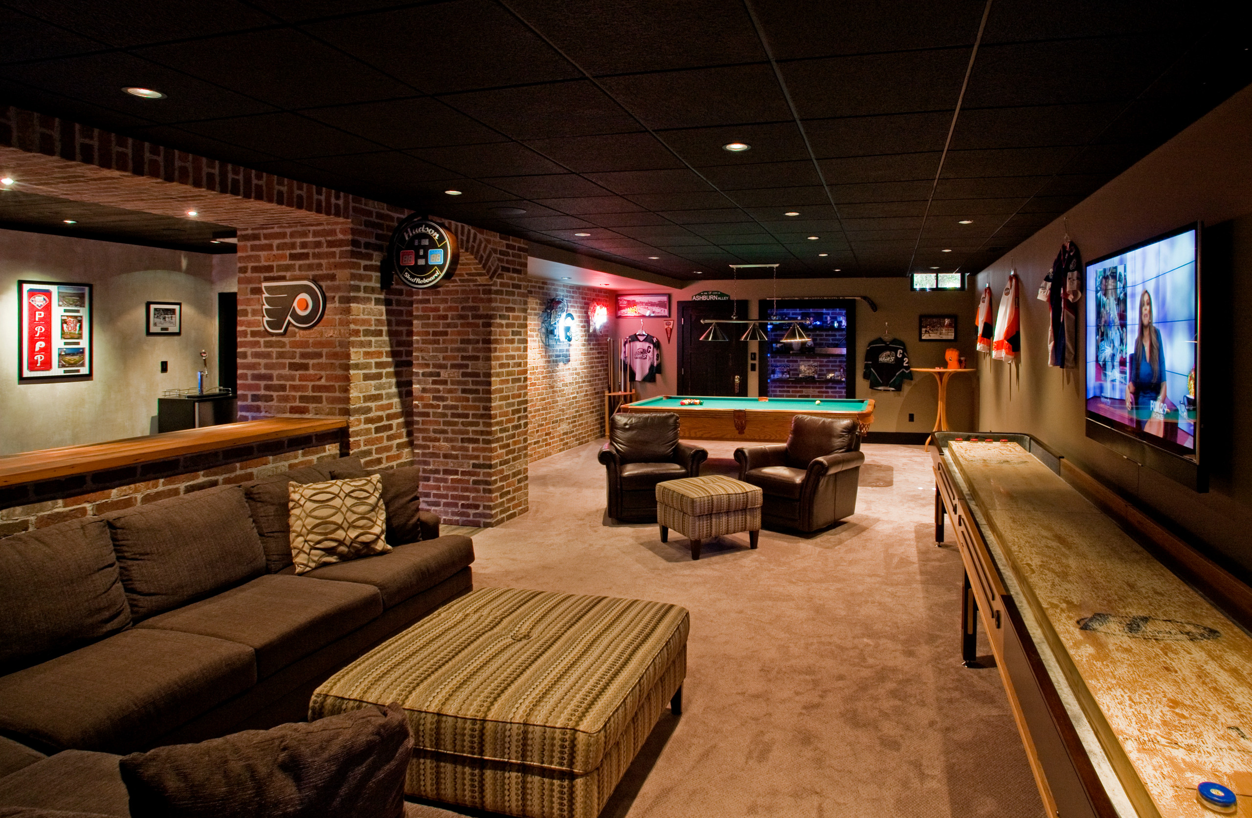 Basement Remodeling In Johnson County Ideas For Man Caves