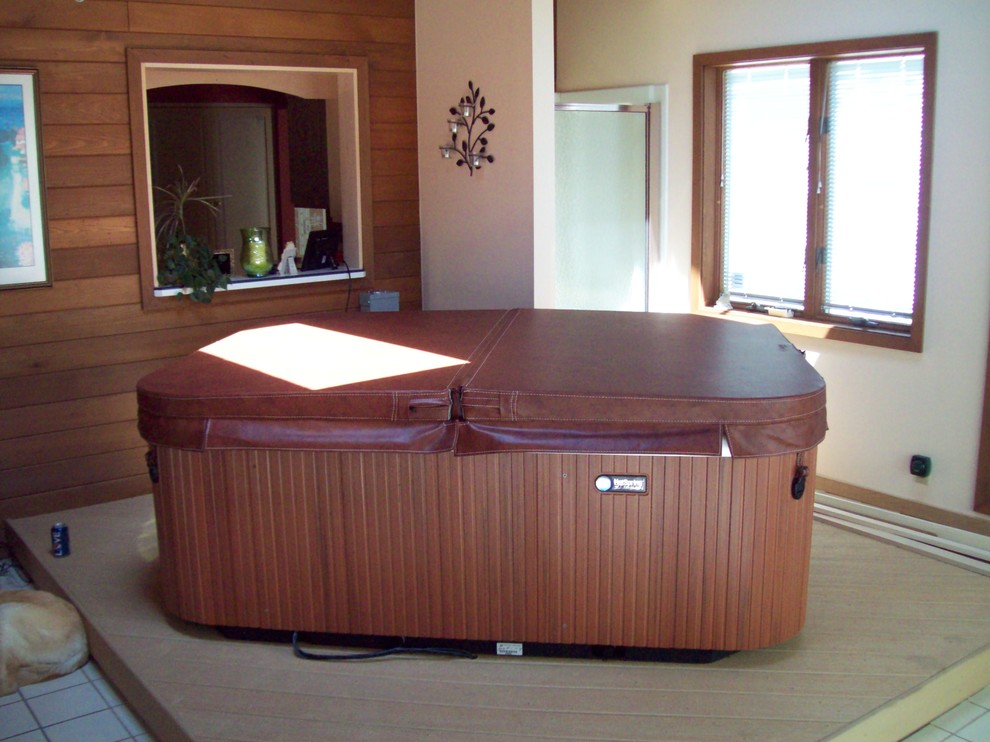 Hot Tub deliveries Contemporary Basement Cleveland by Ohio Pools & Spas Houzz