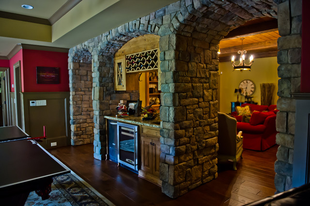 Hunting Lodge Basement Rustic Basement Atlanta By Ashley Taylor Home Llc Houzz Au