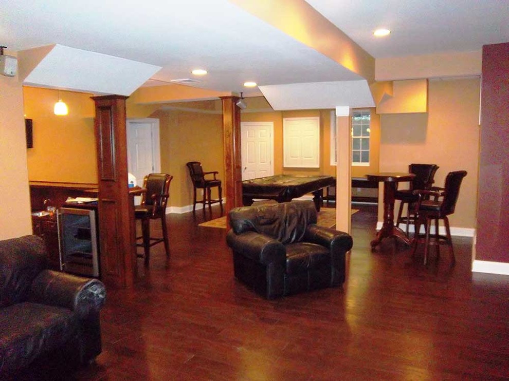 Huntington basement renovation Basement New York by Long Island