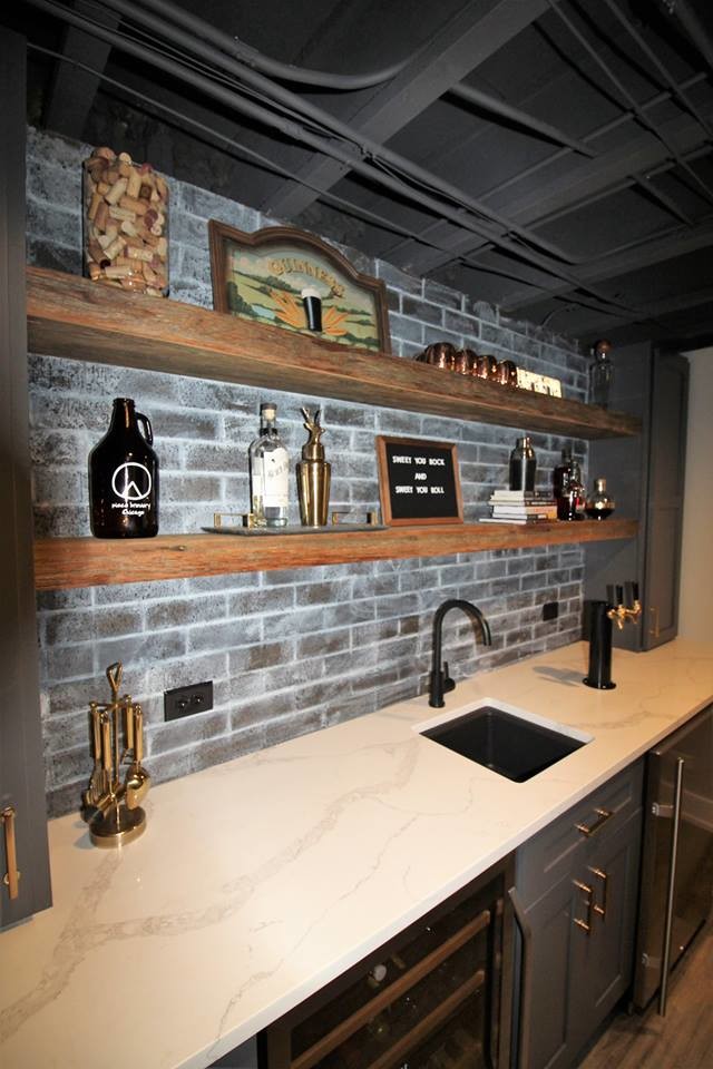 Industrial Basement Bath Contemporary Basement Nashville By 