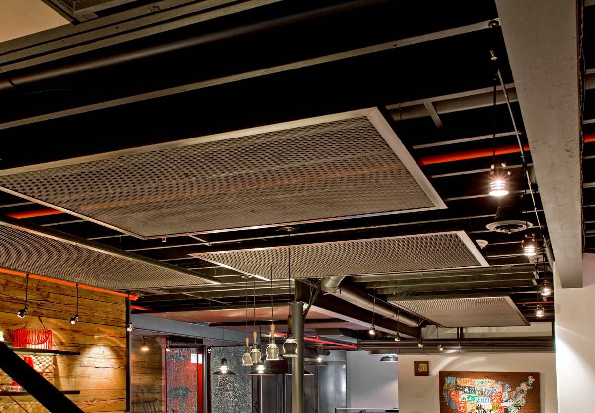 Steel blundering layout - Muzlist ceiling works ad paint.