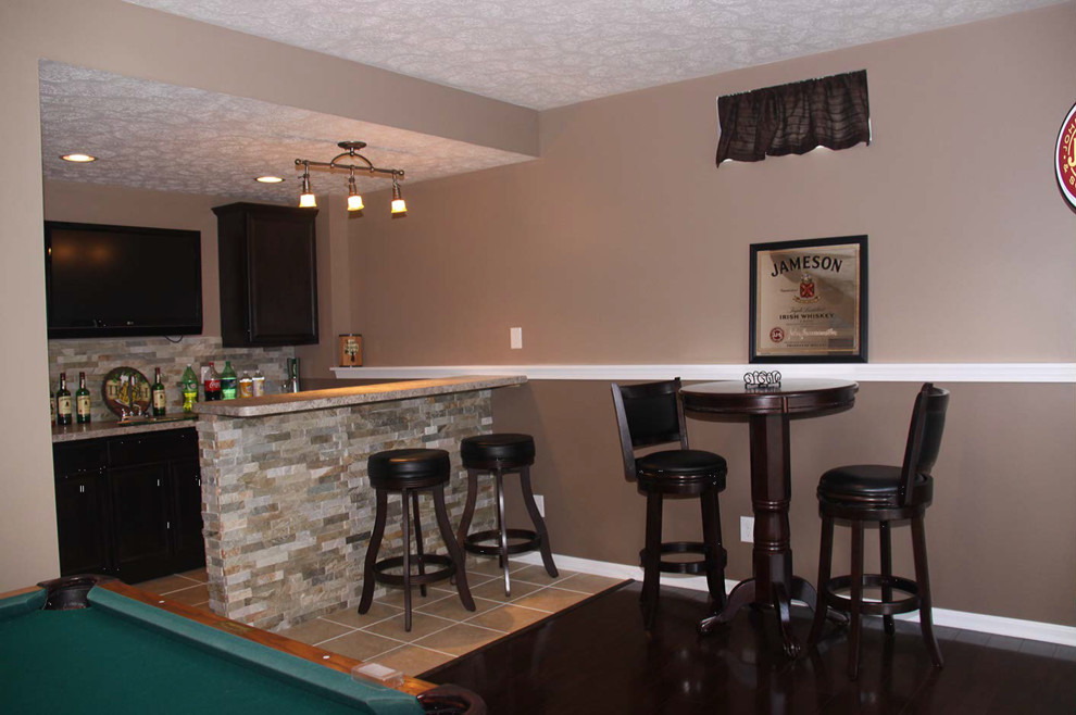 Irish Pub Inspired Basement Bar Concept Eclectic Basement
