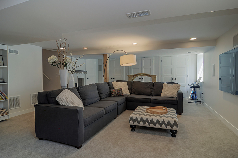 Julian Street, Naperville, IL Moderno Sótano Chicago de M House