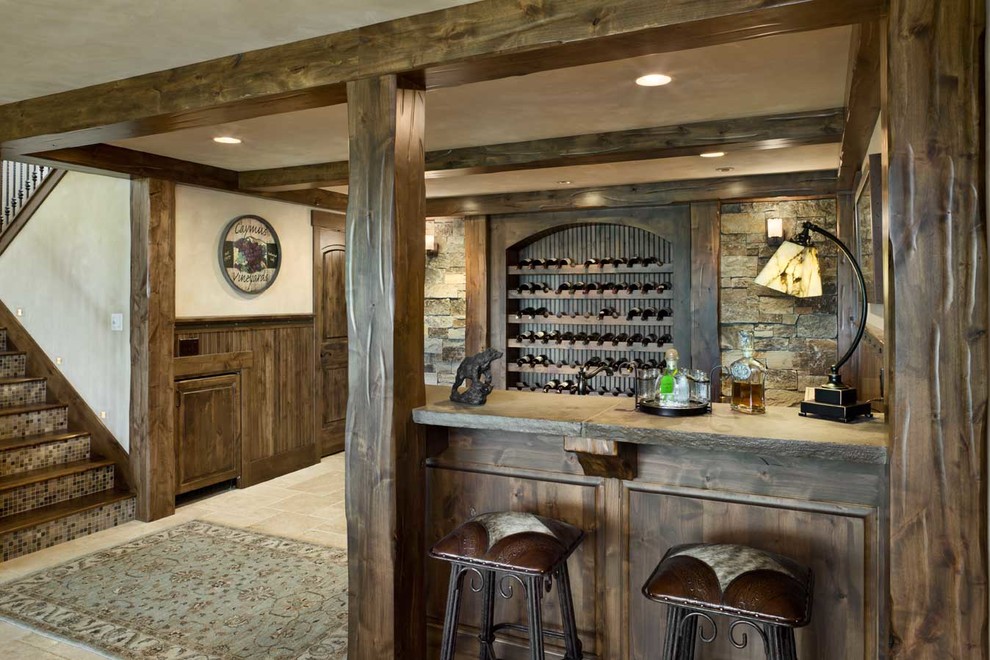 Photo of a rustic basement in Other.