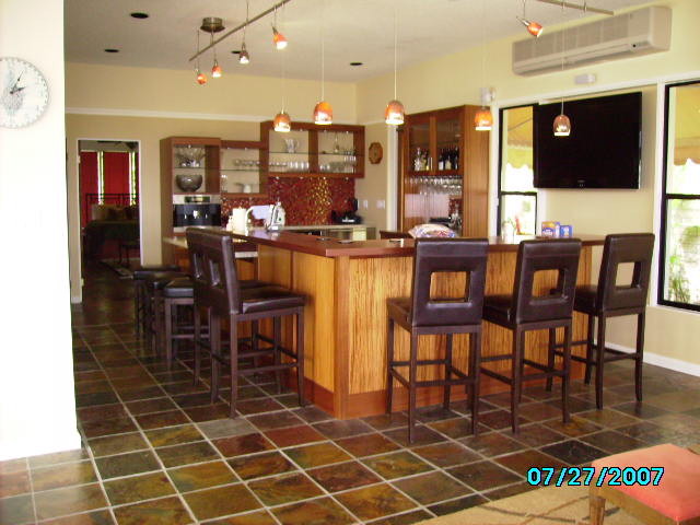 Example of an asian basement design in Hawaii