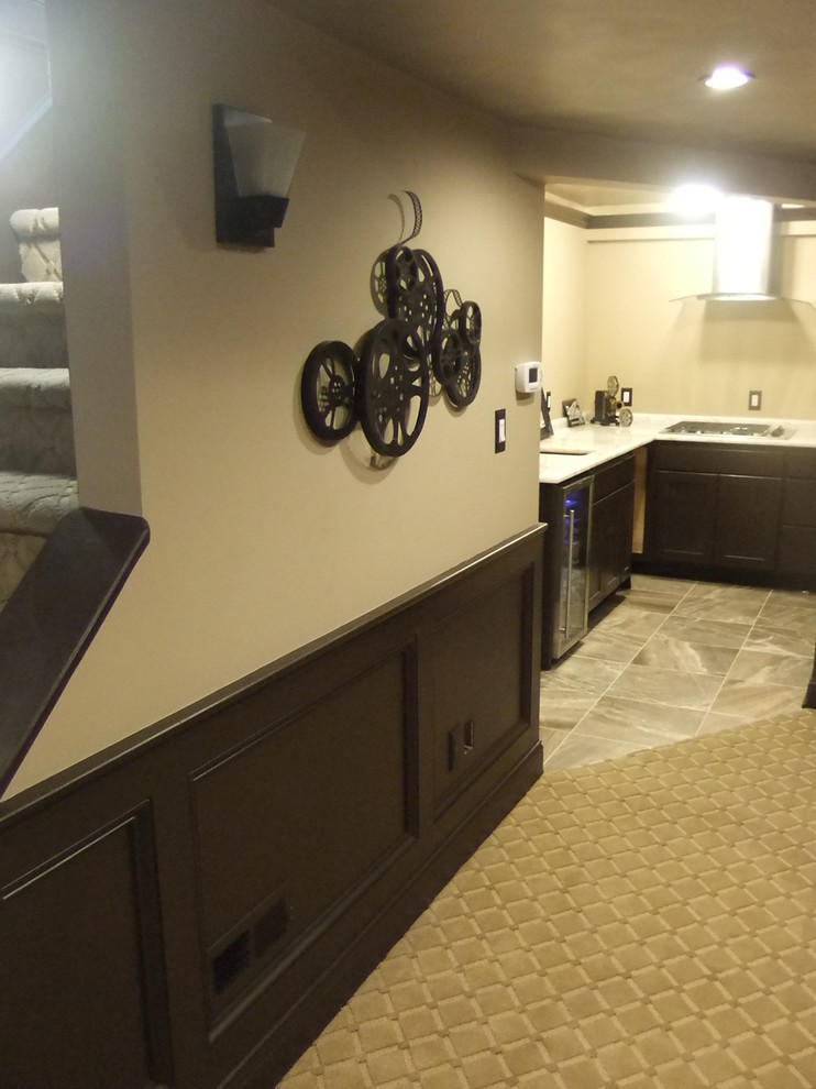 Example of a classic basement design in Columbus