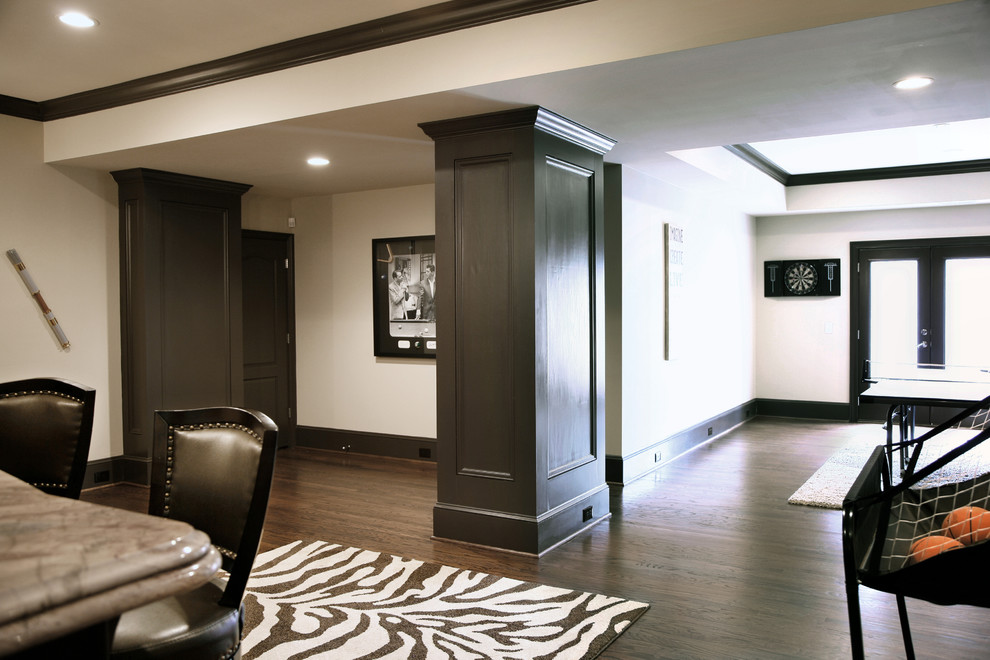 Lakeside Custom Basement Contemporary Basement Atlanta by