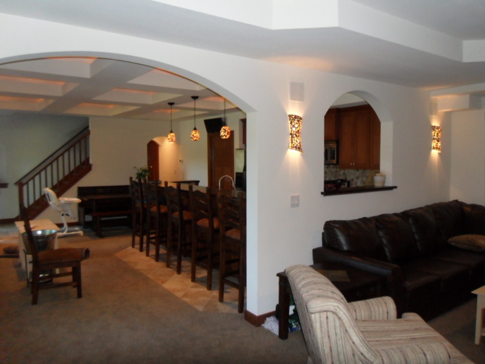 Little Cedar Lake Traditional Basement Milwaukee by UNIQUE REMODELING LLC Houzz IE