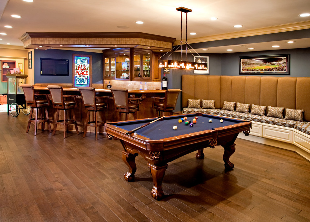 Luxury Sports Bar Traditional Basement Philadelphia by Superior