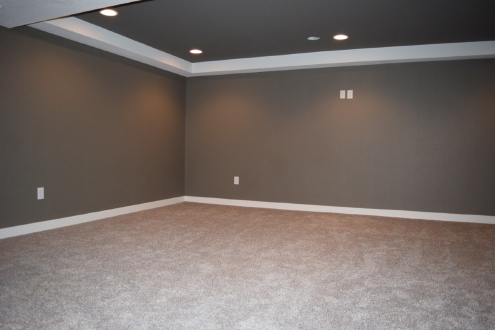 Example of a classic basement design in Milwaukee