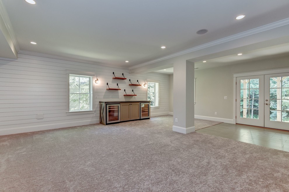 McLean, VA Crestwood Contemporary Basement DC Metro by Brush