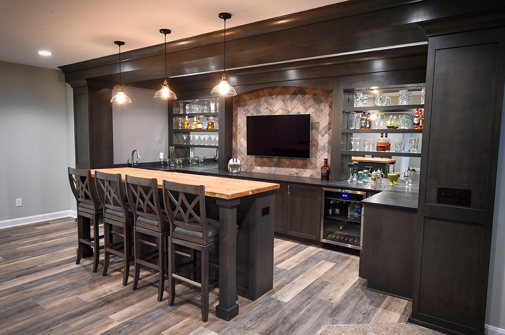 Medina Basement Remodel Transitional Basement Cleveland by