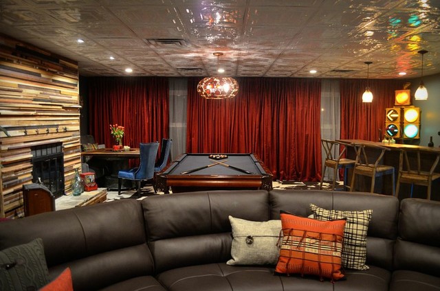 Mega Dens Season 5 Eclectic Basement Atlanta By Anitra Mecadon Inc Houzz