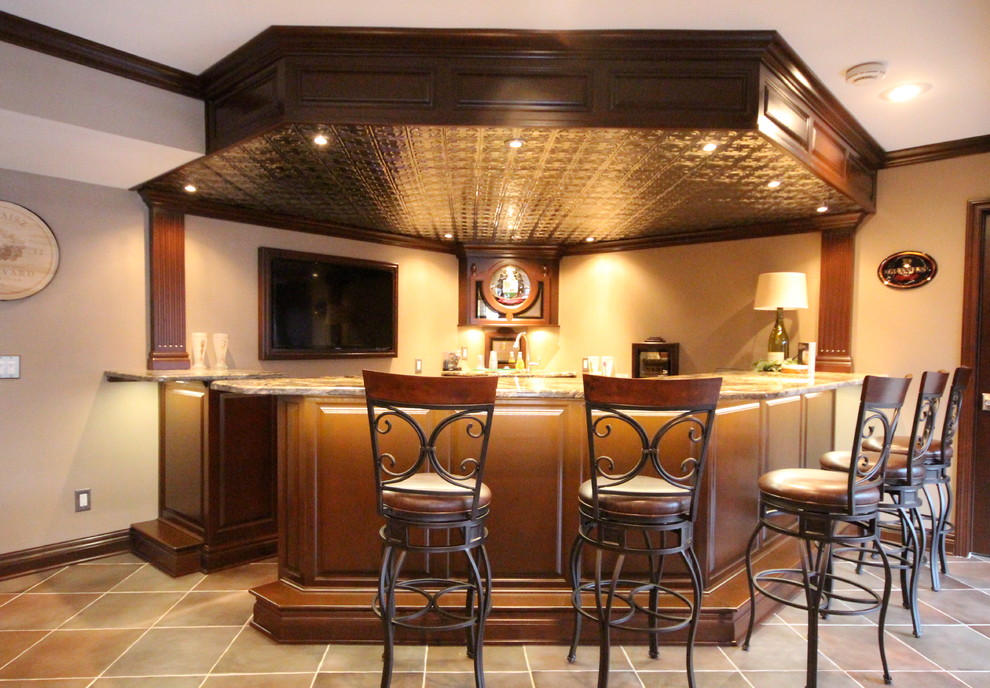 Metallic Tin Ceiling Contemporary Basement Tampa by American Tin Ceilings Houzz