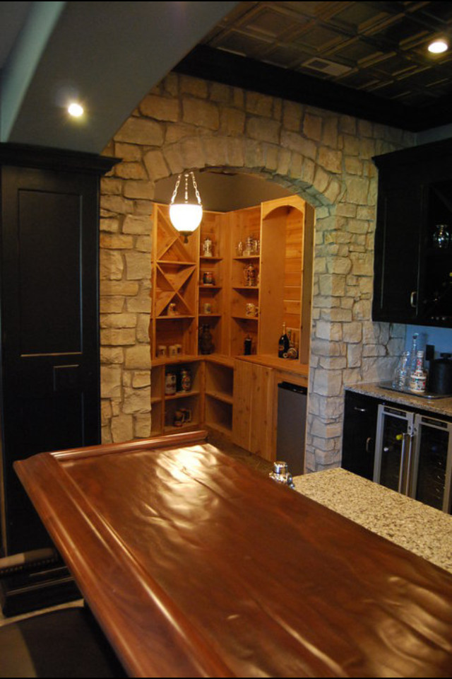 Inspiration for a timeless basement remodel in Indianapolis