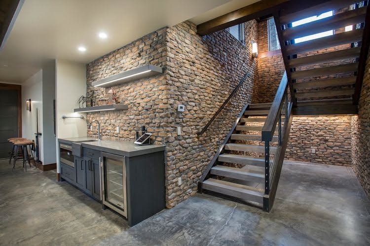 Basement - mid-sized traditional walk-out basement idea in Salt Lake City