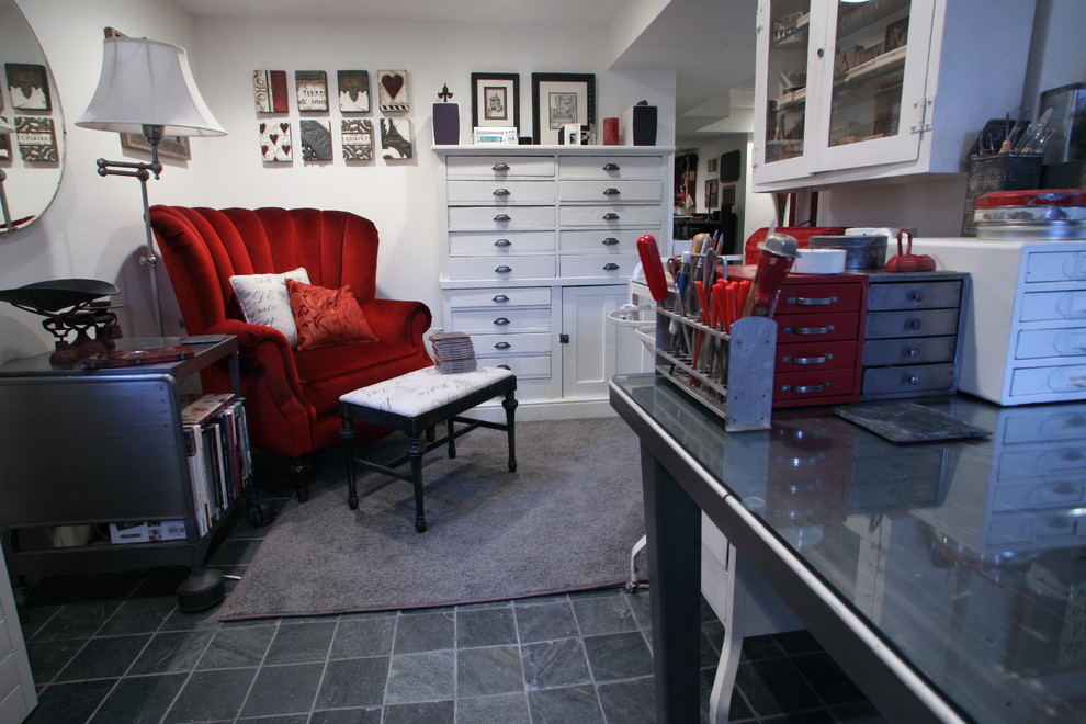 My Houzz Basement Artist Studio to Inspire Eclectic Basement