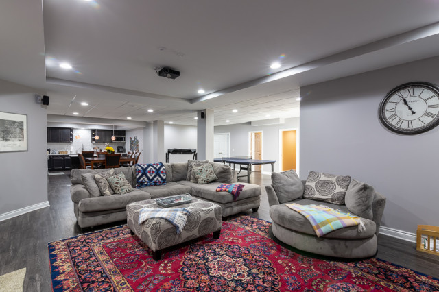 Naperville Basement Remodel 2 - Transitional - Basement - Chicago - by  Matrix Basement Systems, Inc. | Houzz
