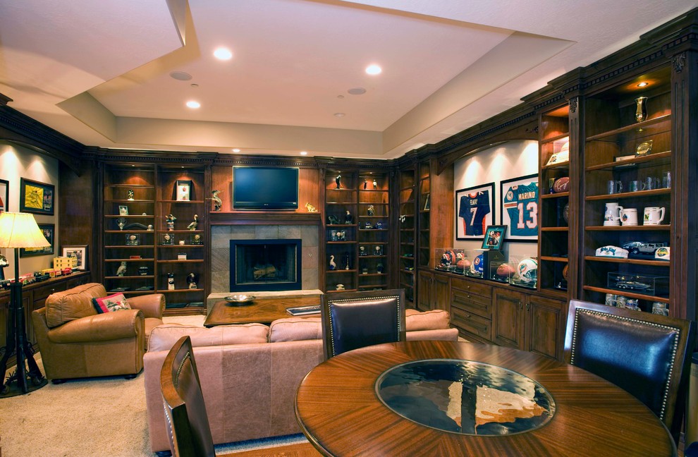Example of a classic basement design in Salt Lake City