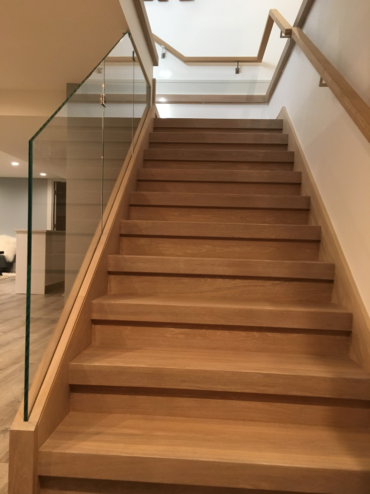 Park Ridge CEB Modern Staircase Chicago by Glass Dimensions
