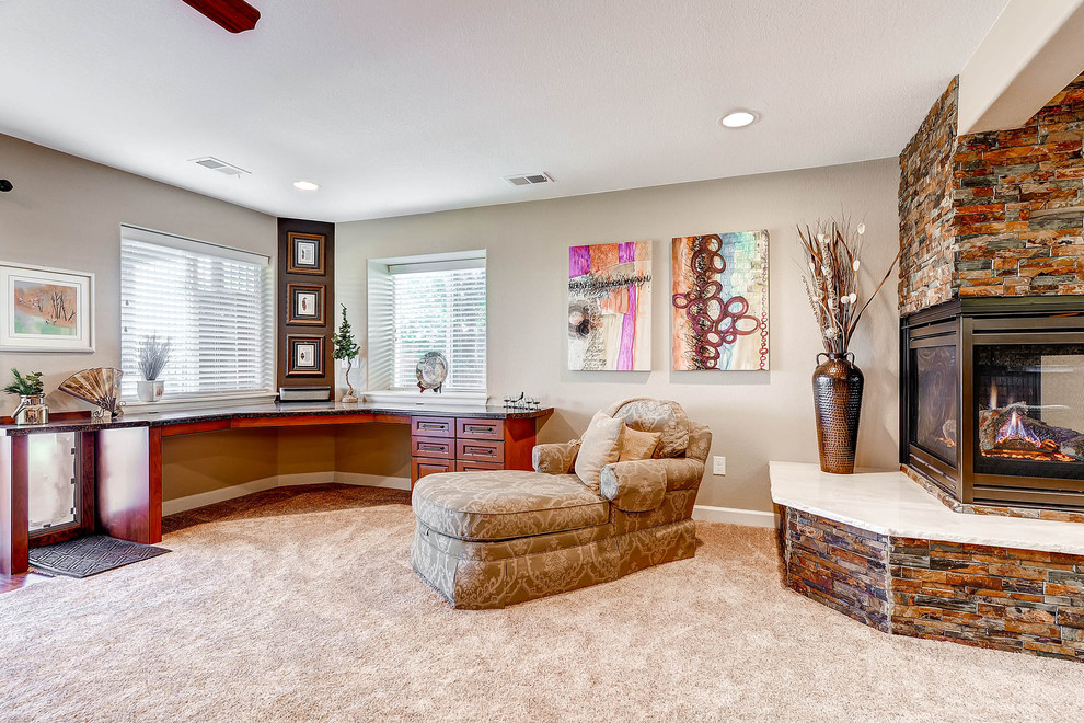 Parker Colorado Basement Traditional Basement Denver by Indigo