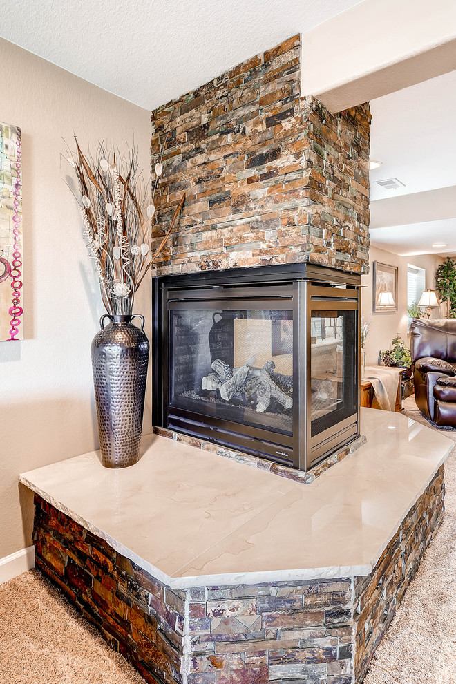 Parker Colorado Basement Traditional Basement Denver by Indigo