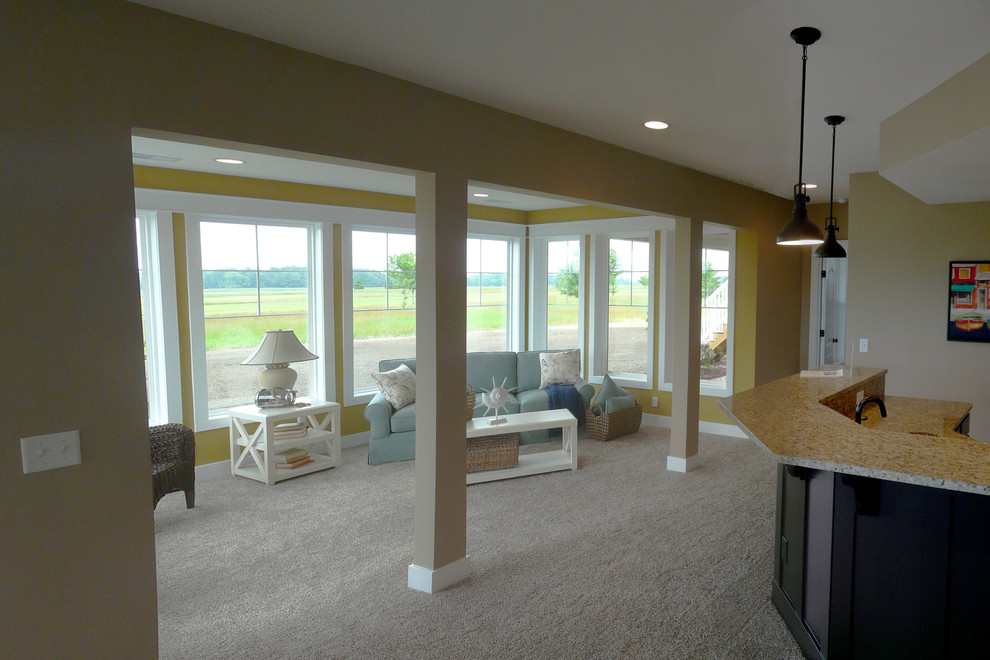 Parkhurst Floor Plan, lower level Traditional Basement Grand